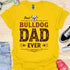 The best bulldog dad ever - V1 - Creative Vintage T-Shirt